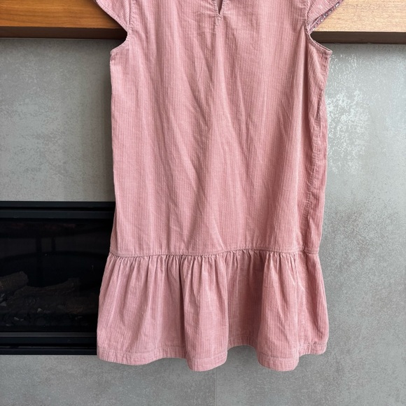 Maeve By Anthropologie pink flounced corduroy dress, Size 14 - Picture 11 of 13
